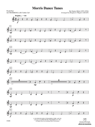 Morris Dance Tunes: (wp) 3rd B-flat Trombone T.C.