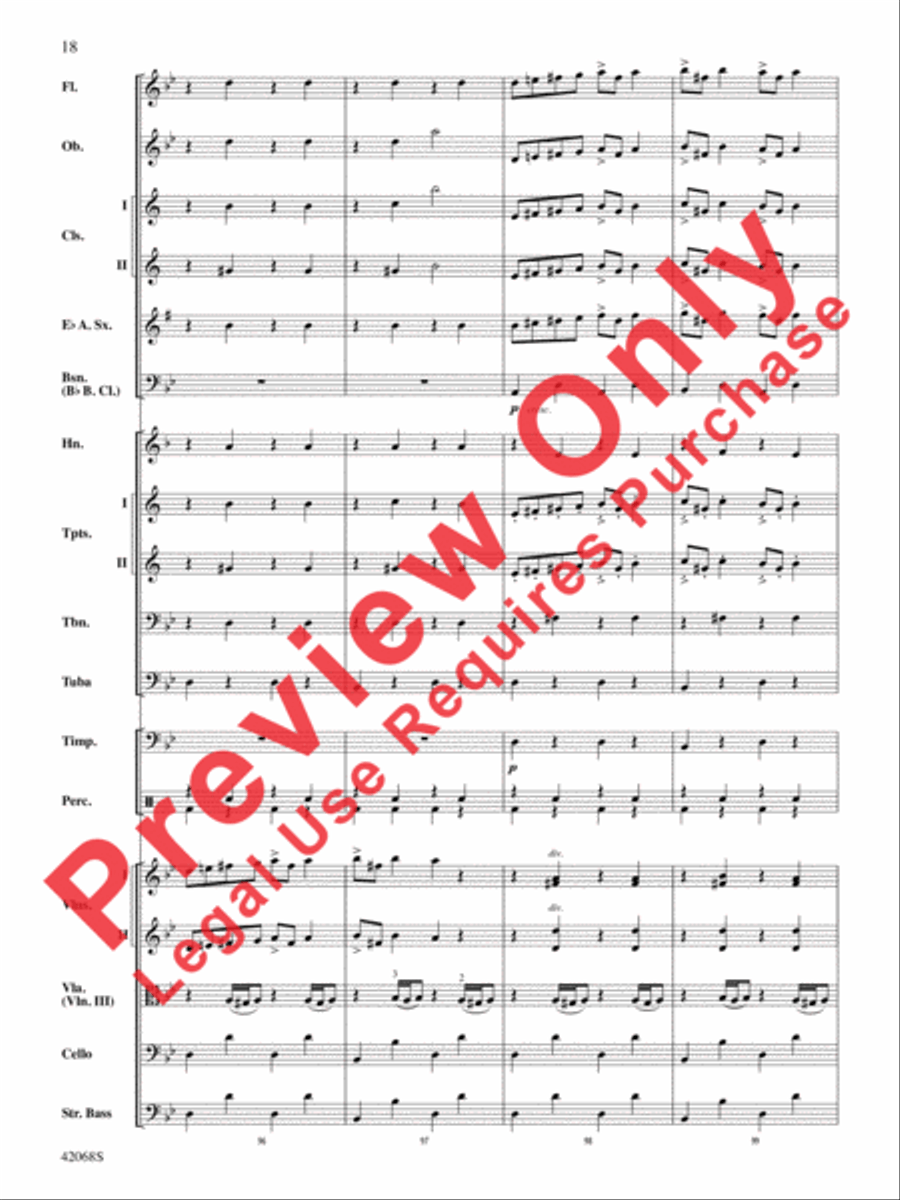 Peer Gynt Suite Selections Full Orchestra scores gallery preview page 19