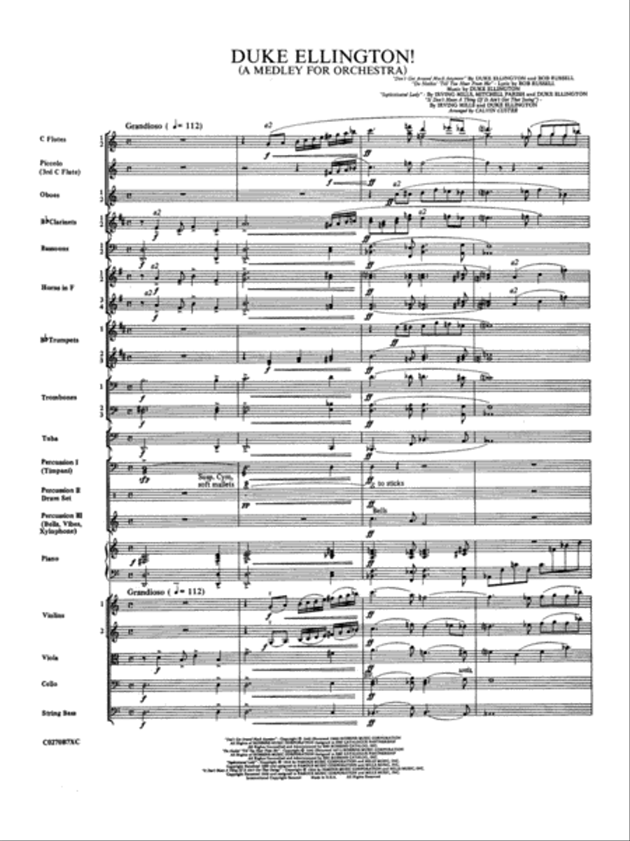 Duke Ellington: Score Duke Ellington: Score Full Orchestra scores gallery preview page 3
