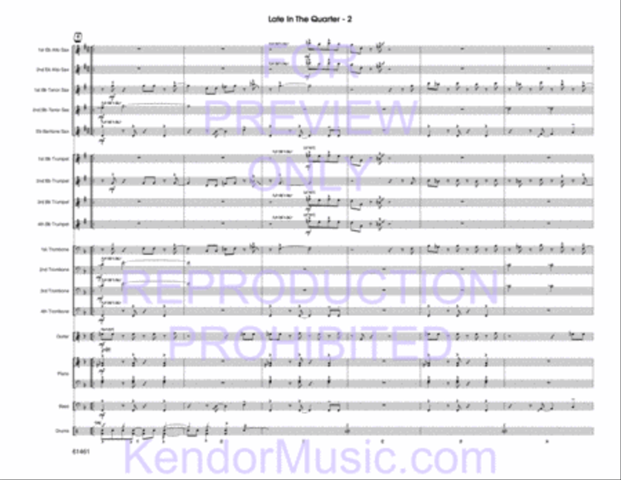 Late In The Quarter Late In The Quarter Jazz Ensemble scores gallery preview page 4
