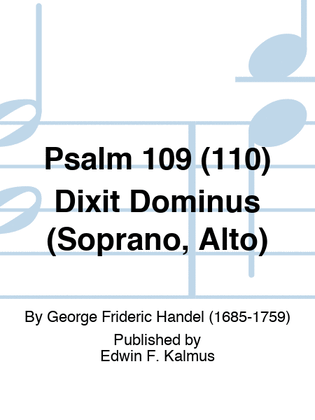 PSALM 109 (110) Dixit Dominus (Soprano, Alto)