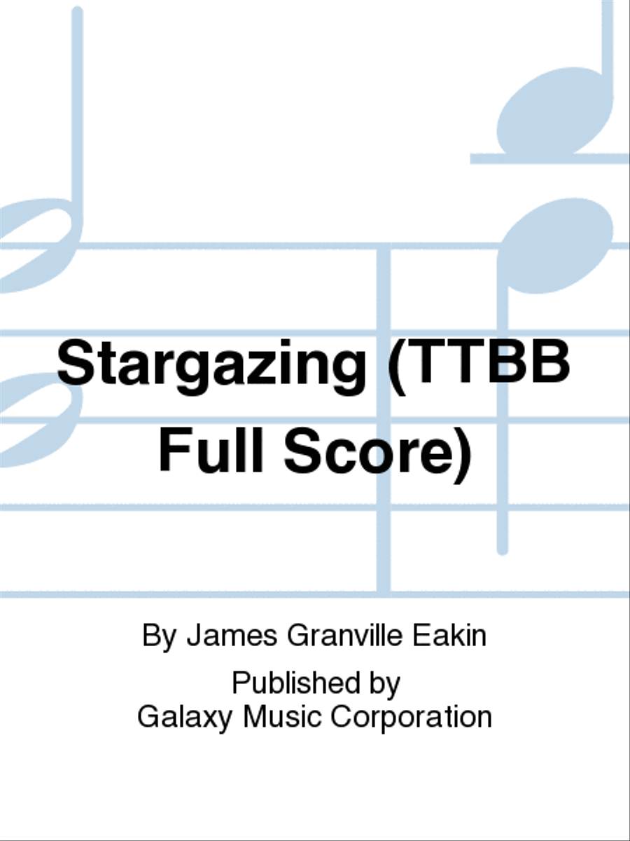 Stargazing (TTBB Full Score) TTBB scores gallery preview page 1