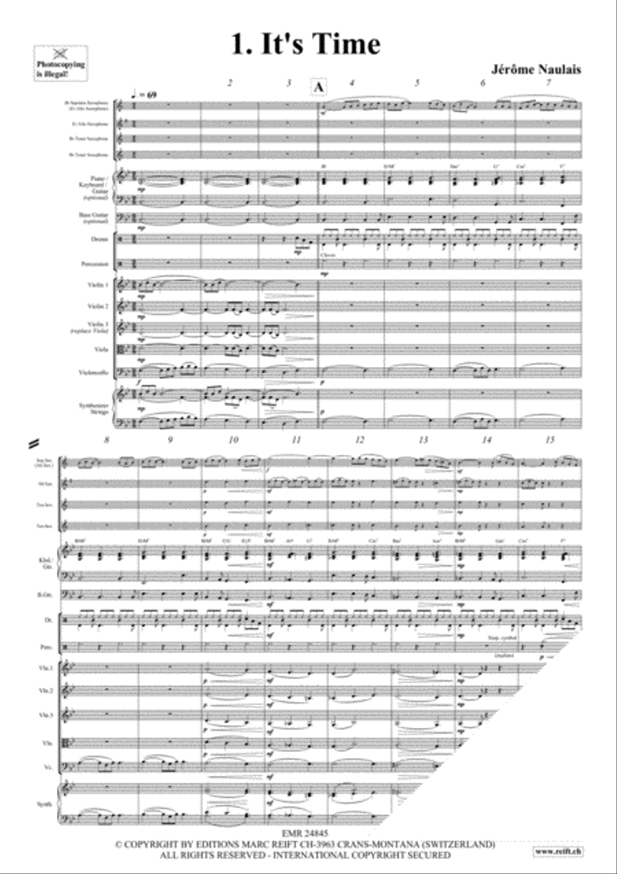 Play With Your Band Volume 3 Saxophone Ensemble scores gallery preview page 4