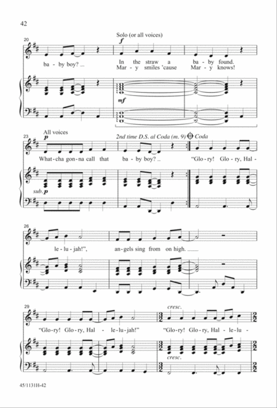 Singable Solutions for Winter Holidays 2-Part scores gallery preview page 42