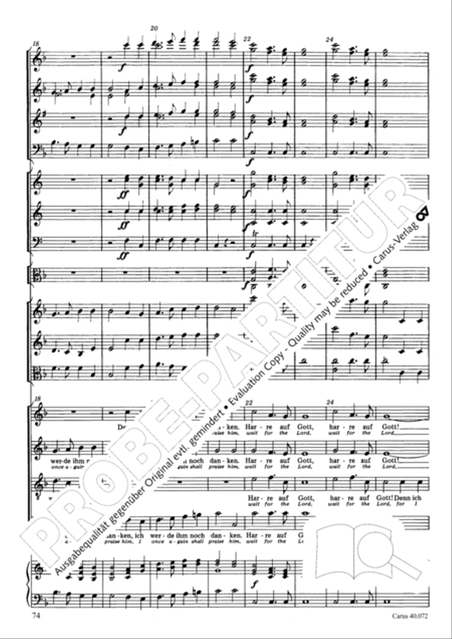 Psalm 42 Psalm 42 4-Part scores gallery preview page 74