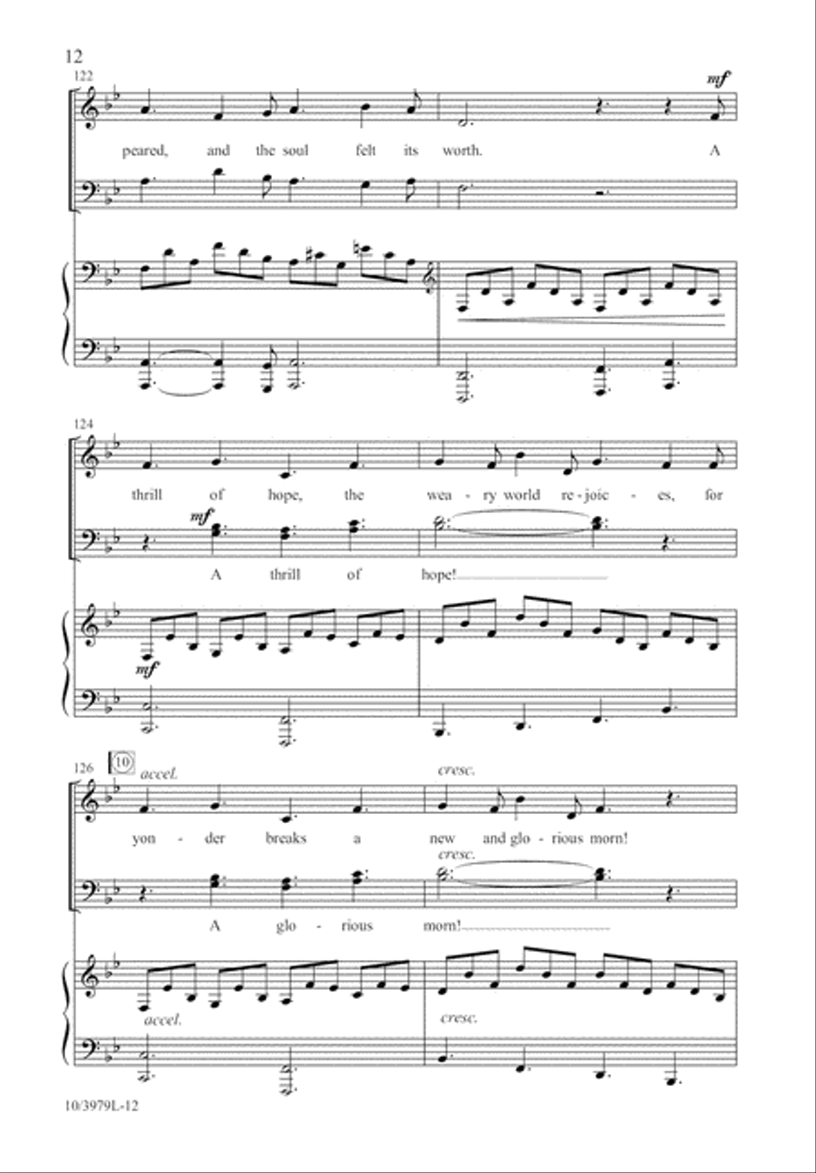 O Hear the Angel Voices 4-Part scores gallery preview page 12