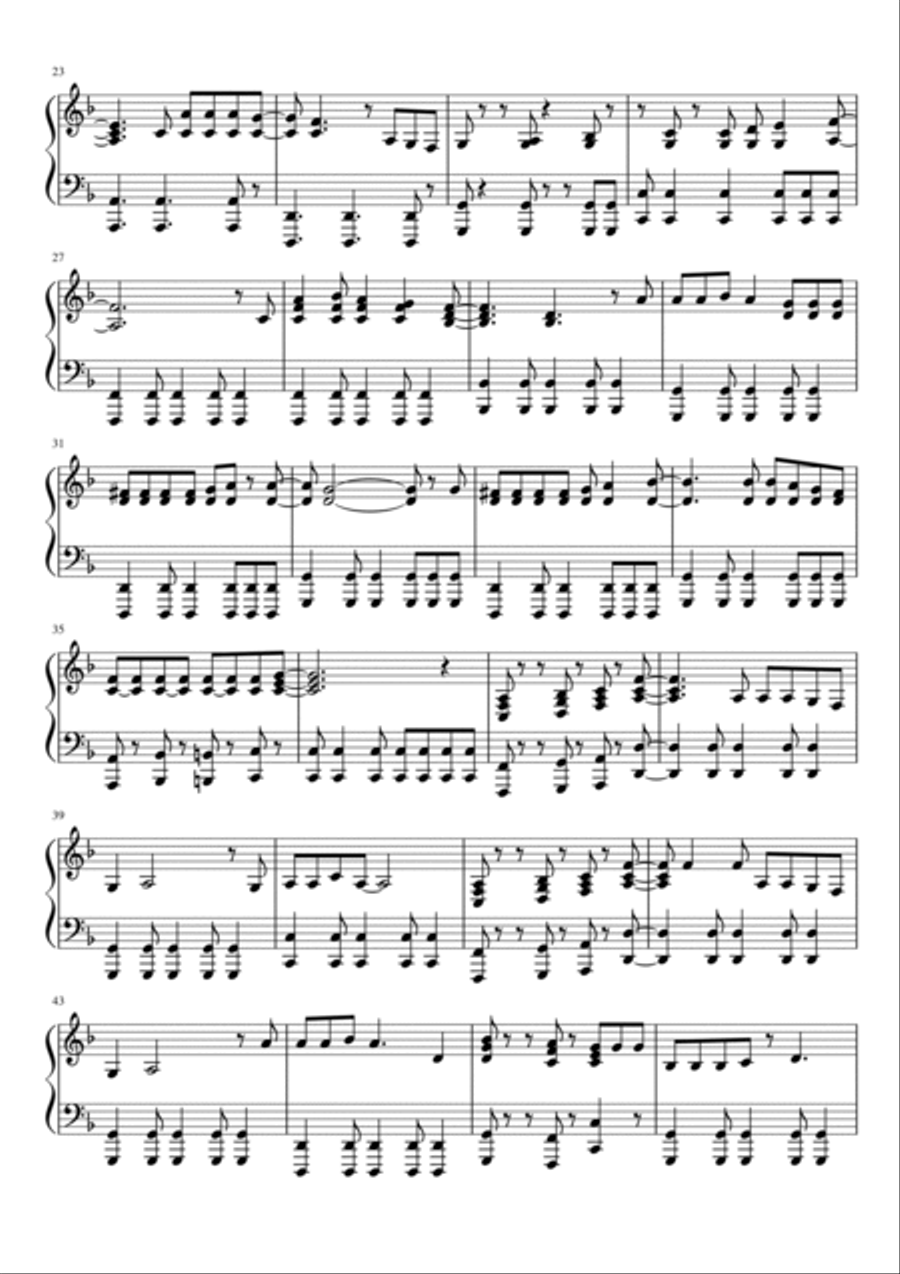 Don't Stop Me Now Piano Solo scores gallery preview page 2