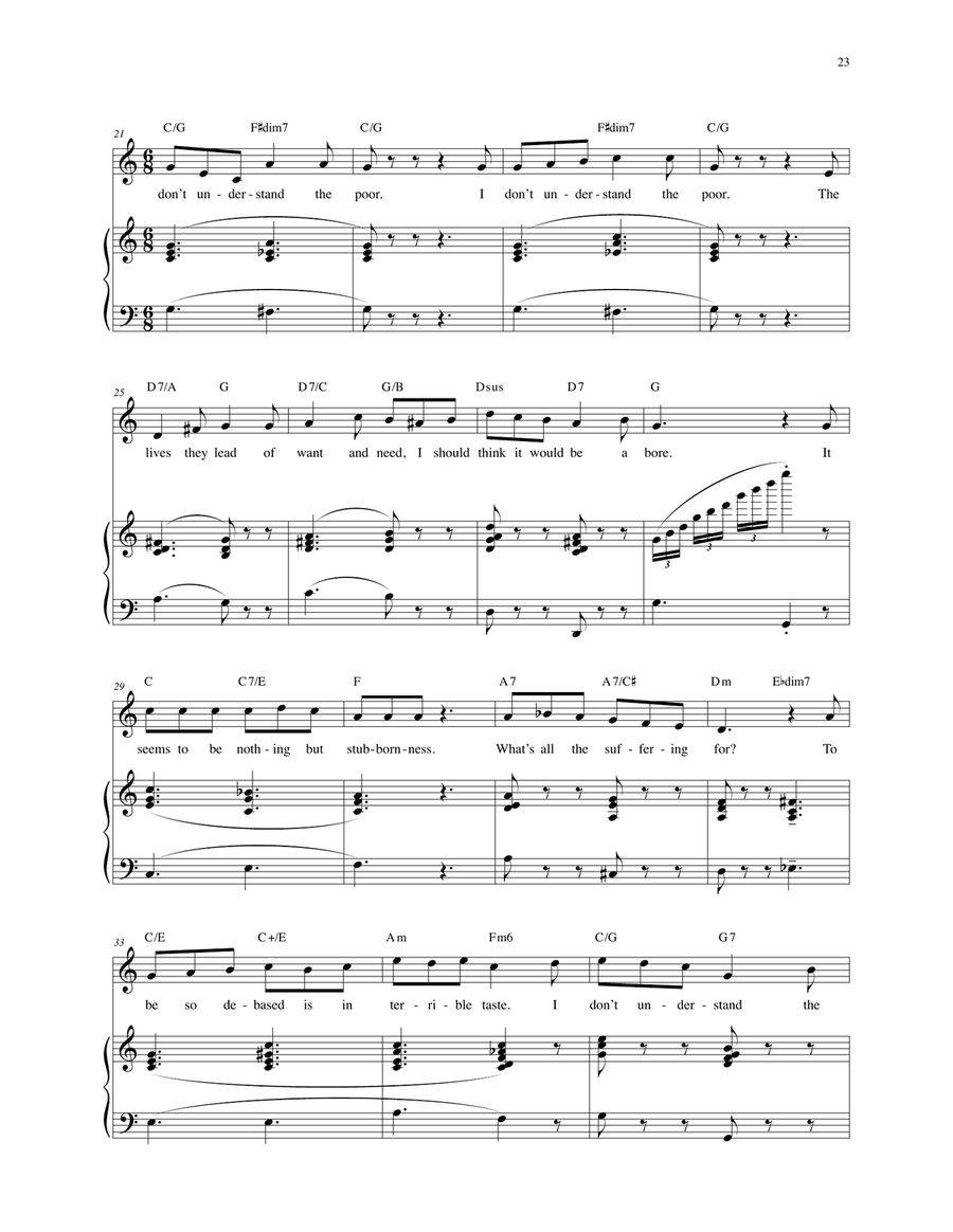 I Don't Understand The Poor Baritone Voice scores gallery preview page 3
