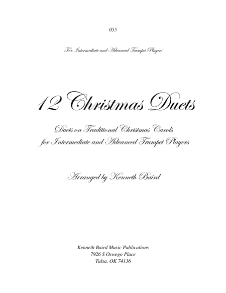 12 Christmas Duets for Trumpets image number null