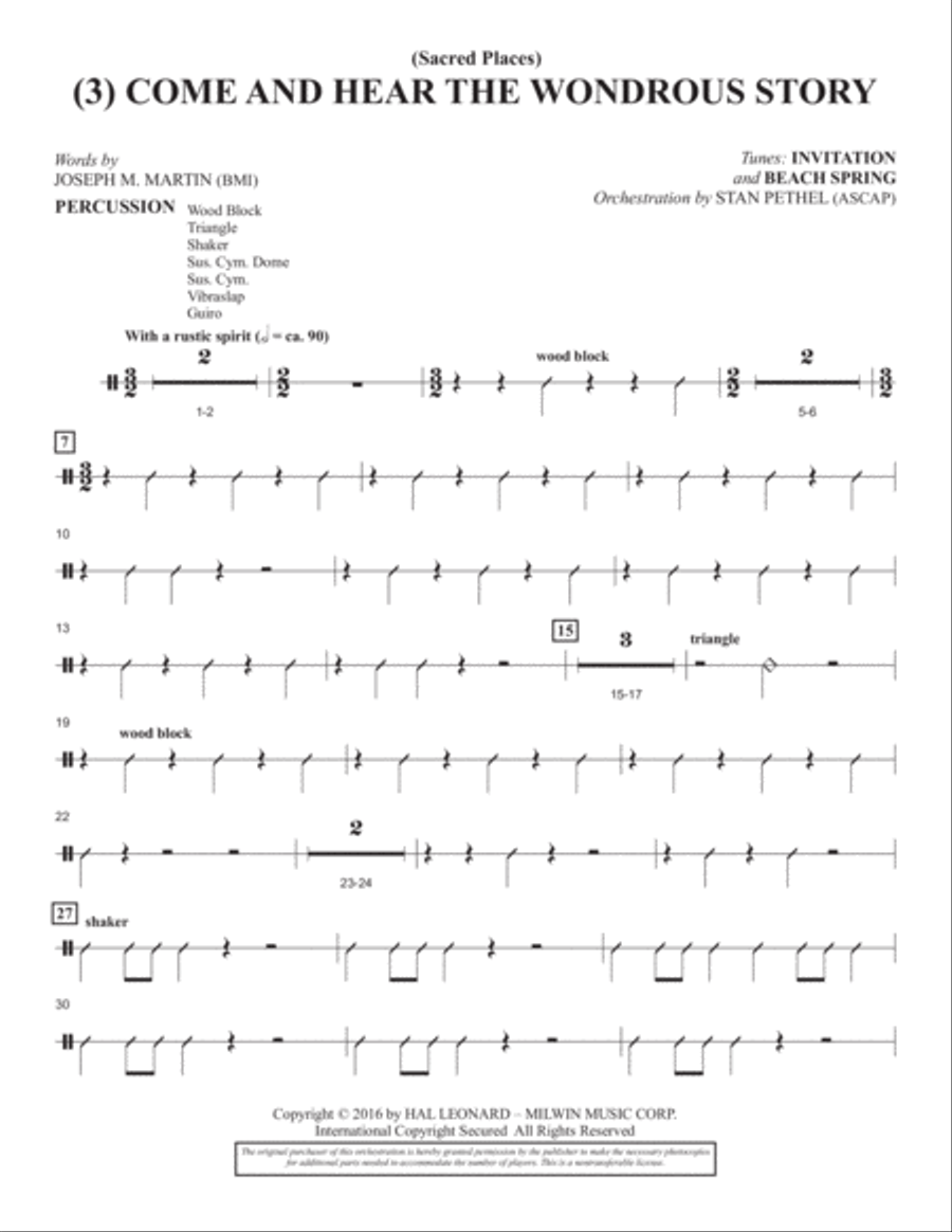Sacred Places - Percussion Choir scores gallery preview page 5