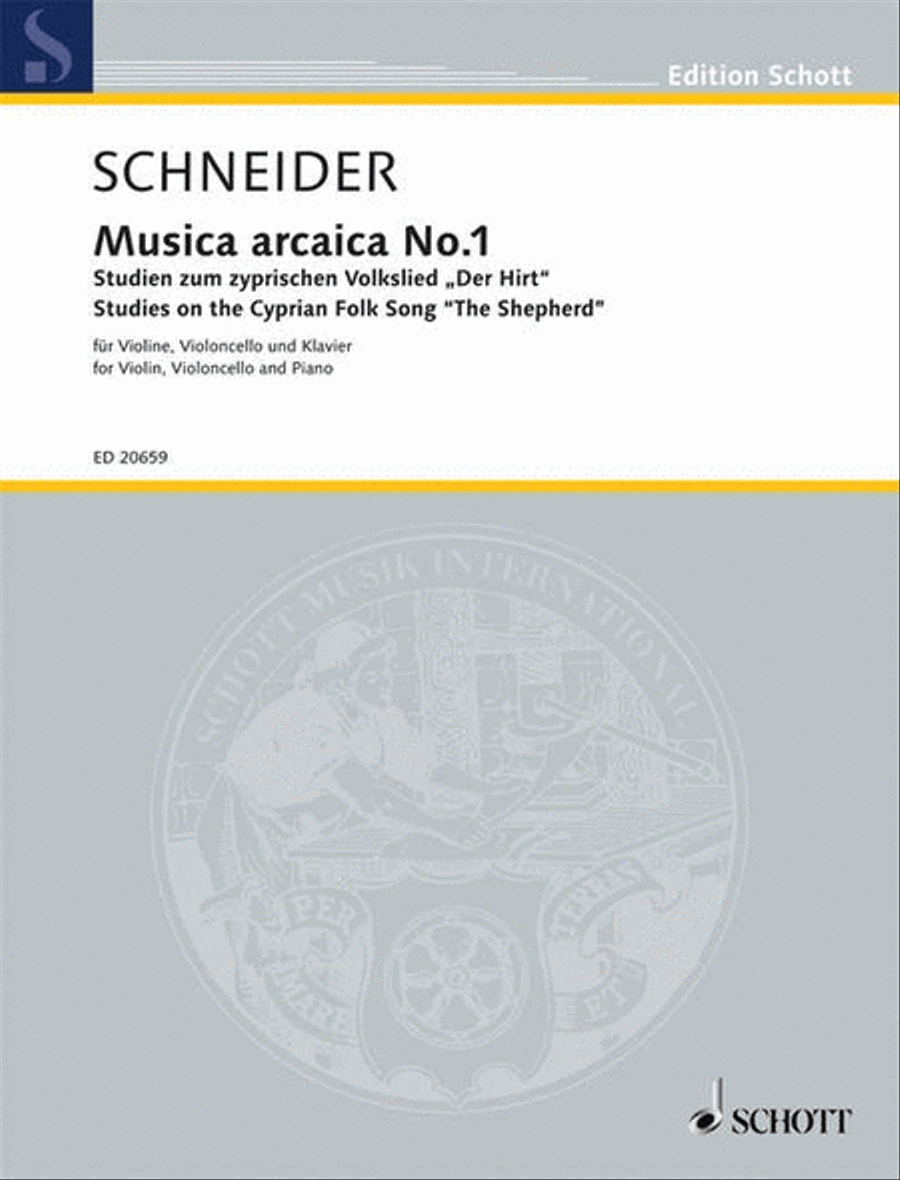 Musica arcaica No. 1 Piano Trio scores gallery preview page 1