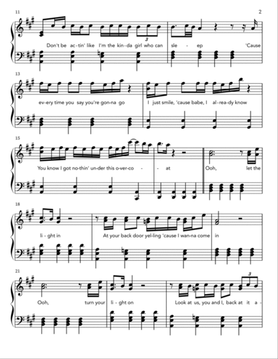Let The Light In Piano scores gallery preview page 2