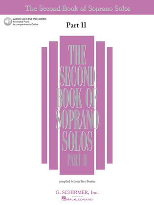 Book cover for The Second Book of Soprano Solos Part II