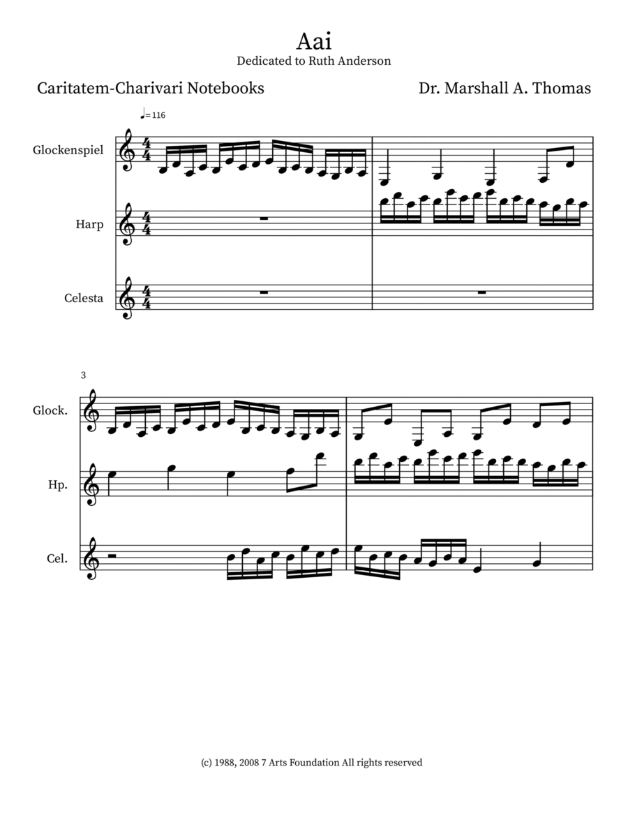 Aai Aai Piano scores gallery preview page 1
