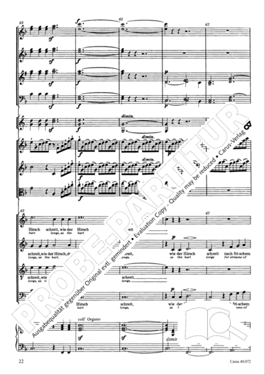 Psalm 42 Psalm 42 4-Part scores gallery preview page 22