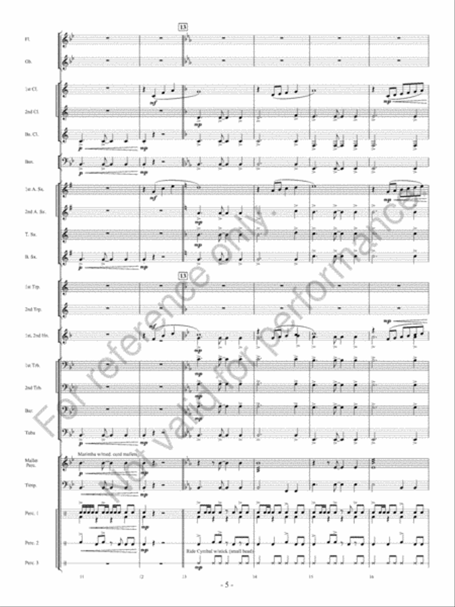 The Winds Of Change Concert Band scores gallery preview page 6