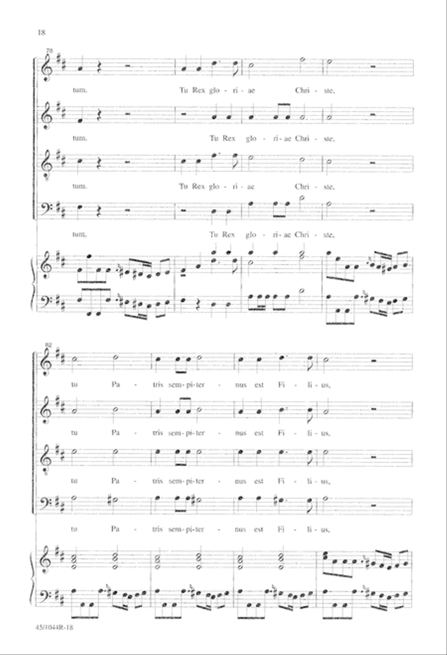 Te Deum Choral Score Te Deum Choral Score 4-Part scores gallery preview page 20