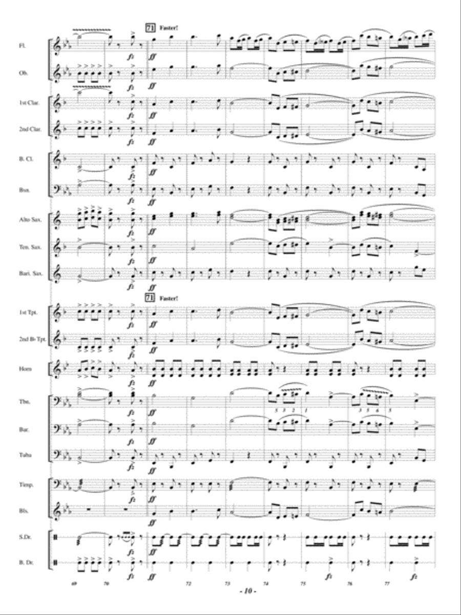 Vivo! Vivo! Concert Band scores gallery preview page 9