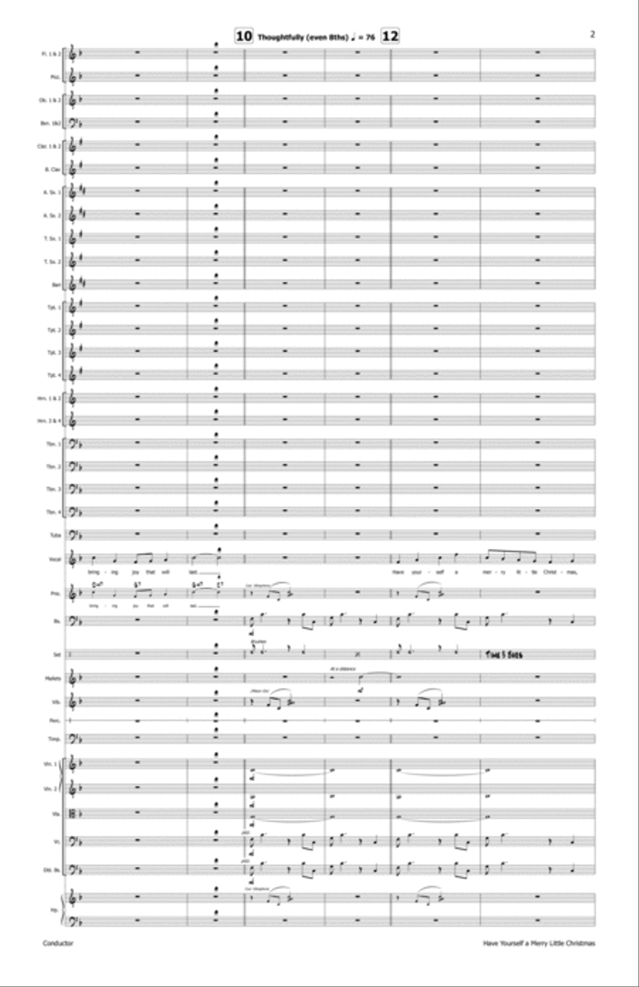 Have Yourself A Merry Little Christmas - Score Only Full Orchestra scores gallery preview page 3