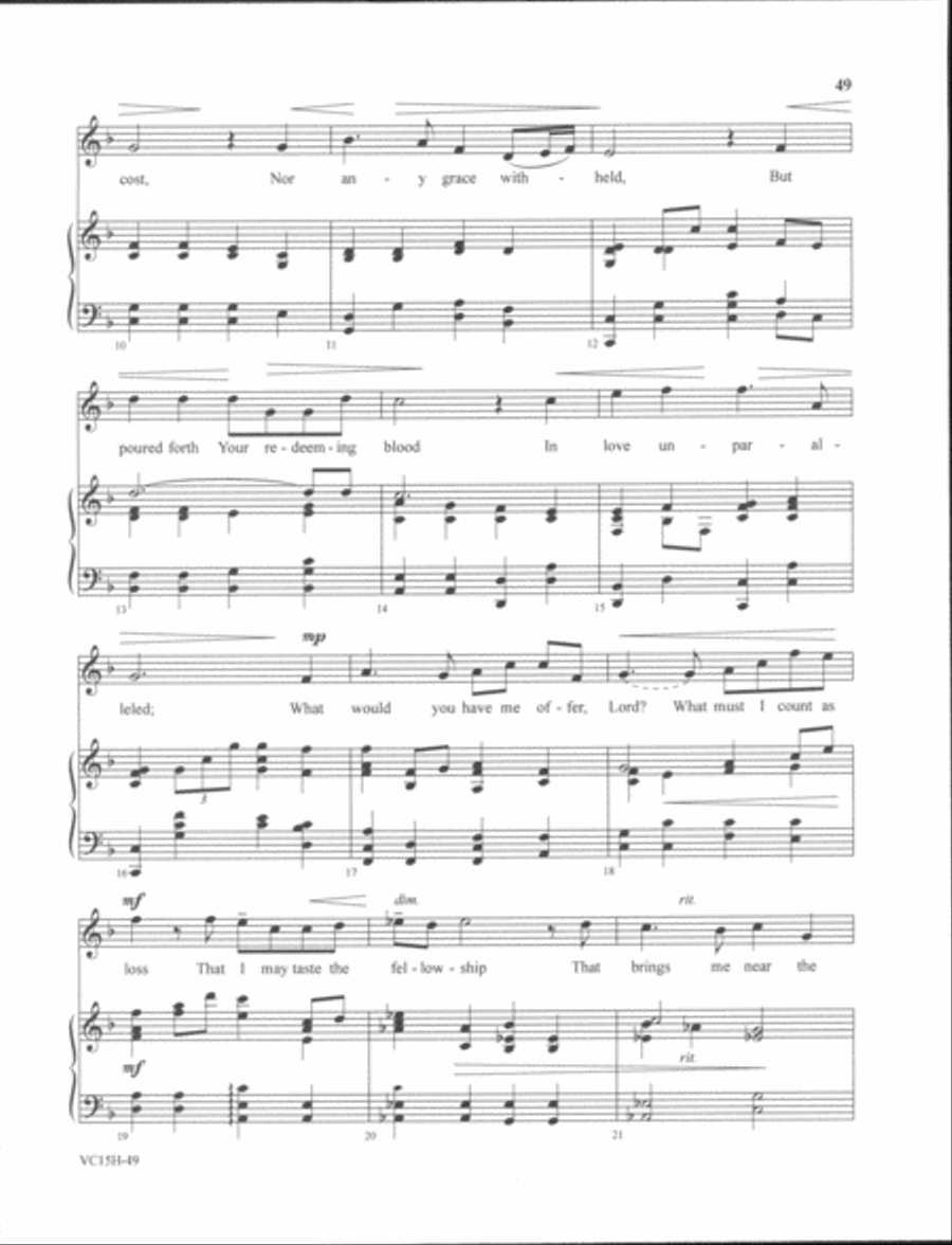 Sacred Solos of Dan Forrest - high voice High Voice scores gallery preview page 17