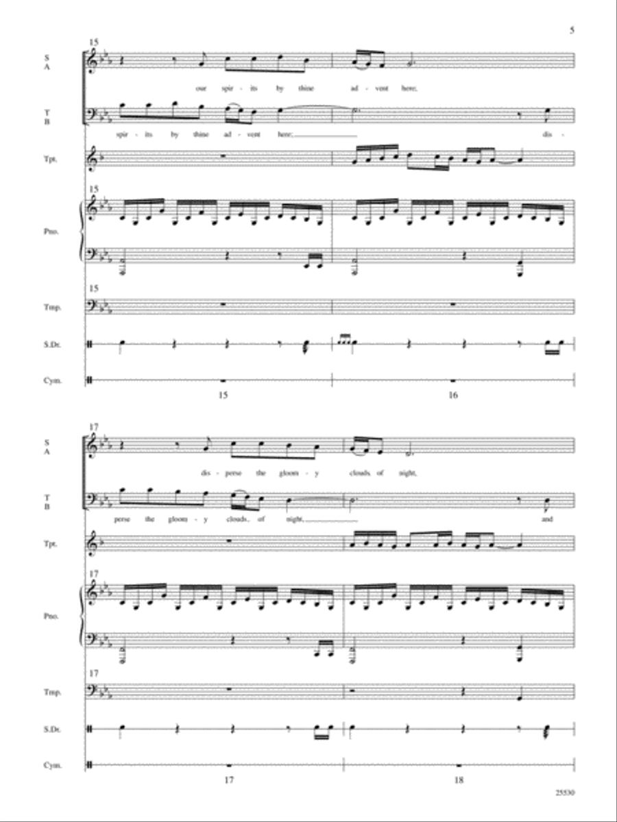 O Come, O Come, Emmanuel Choir scores gallery preview page 6