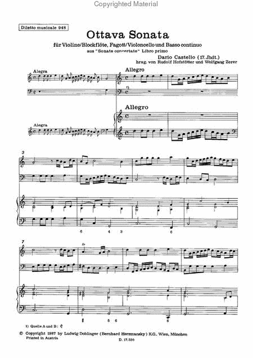 Ottava Sonata in G
