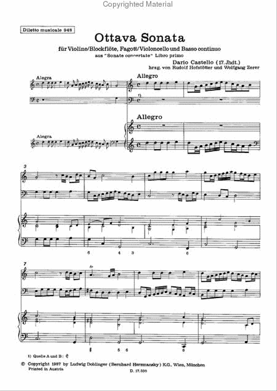 Ottava Sonata in G Ottava Sonata in G Piano scores gallery preview page 2