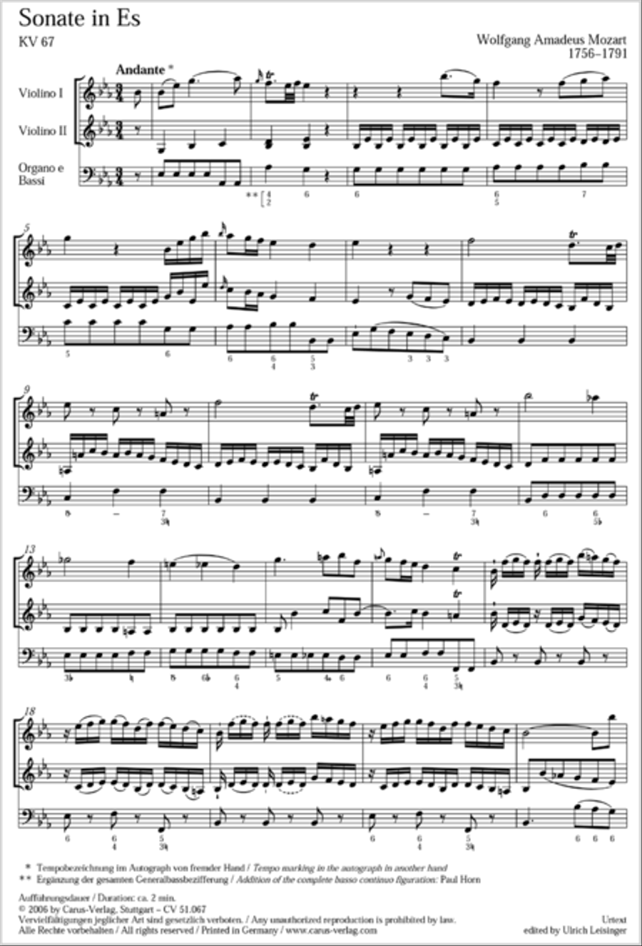 Church Sonatas Collection / Songbook scores gallery preview page 106
