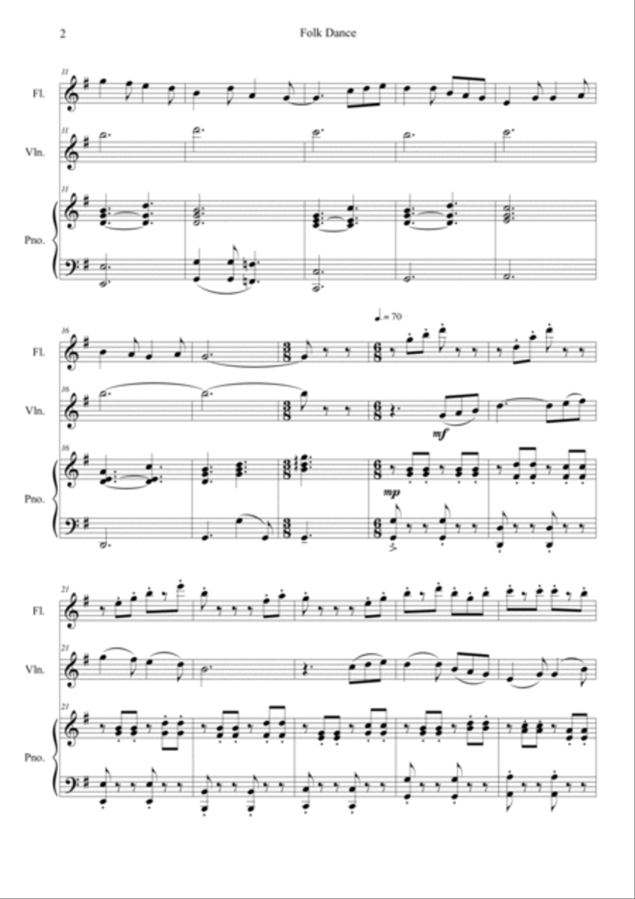 Folk Dance Flute scores gallery preview page 2