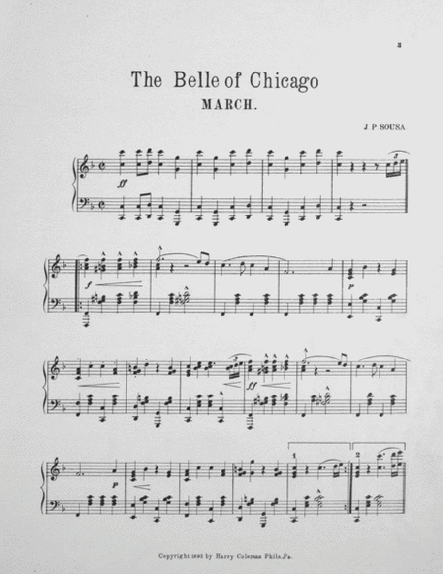 The Belle of Chicago March