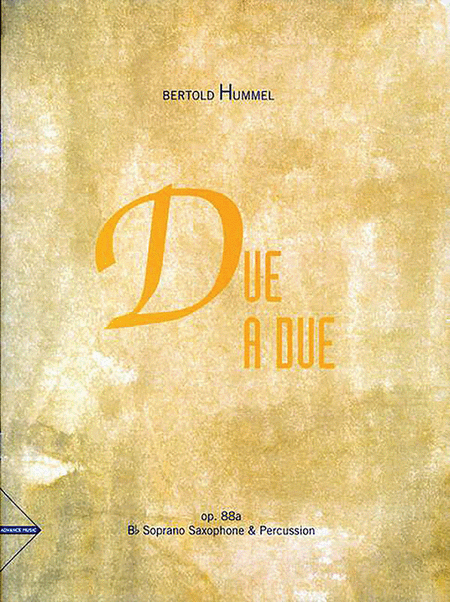 Due a Due, Op. 88a