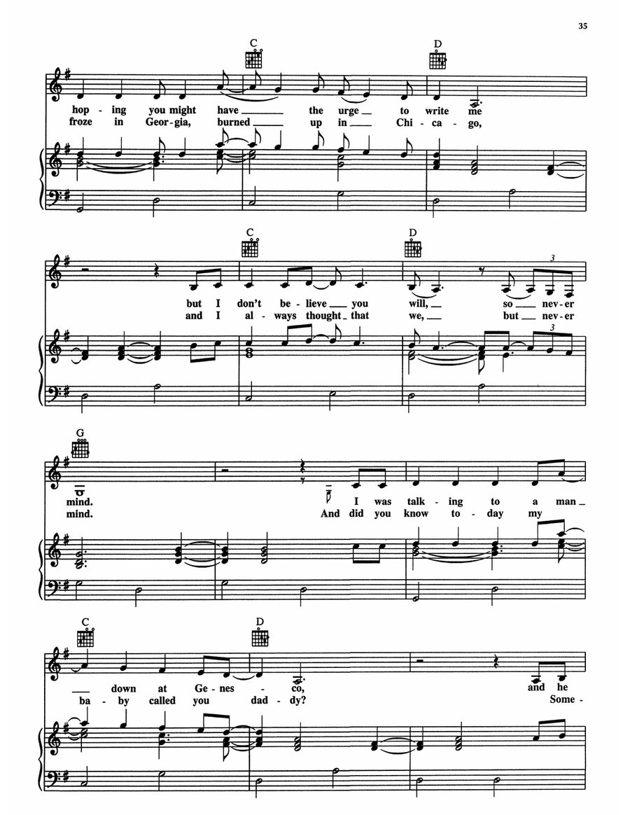 Never Mind (from The Firm) Piano Solo scores gallery preview page 2