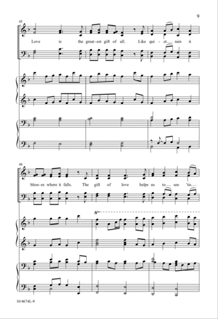 Simple Gifts 4-Part scores gallery preview page 9