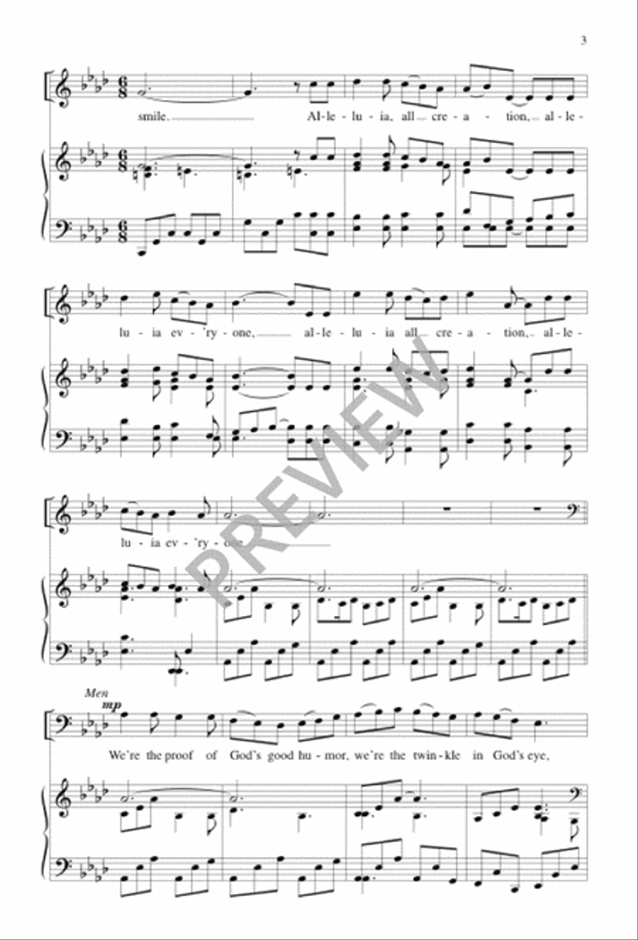 Sing a Happy Alleluia 3-Part scores gallery preview page 4