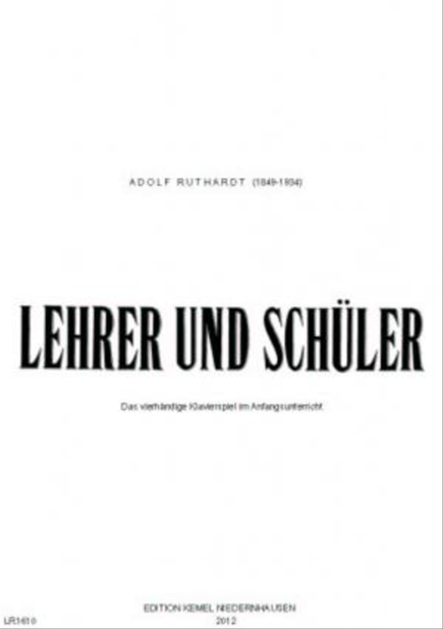 Lehrer und Schüler Piano Duet scores gallery preview page 1