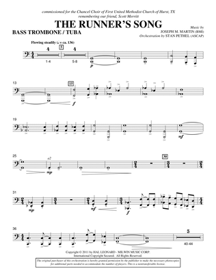 Book cover for The Runner's Song - Bass Trombone/Tuba