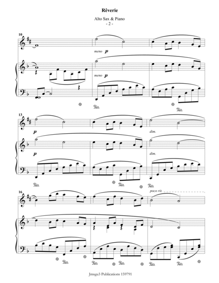 Debussy: Reverie for Alto Sax & Piano image number null