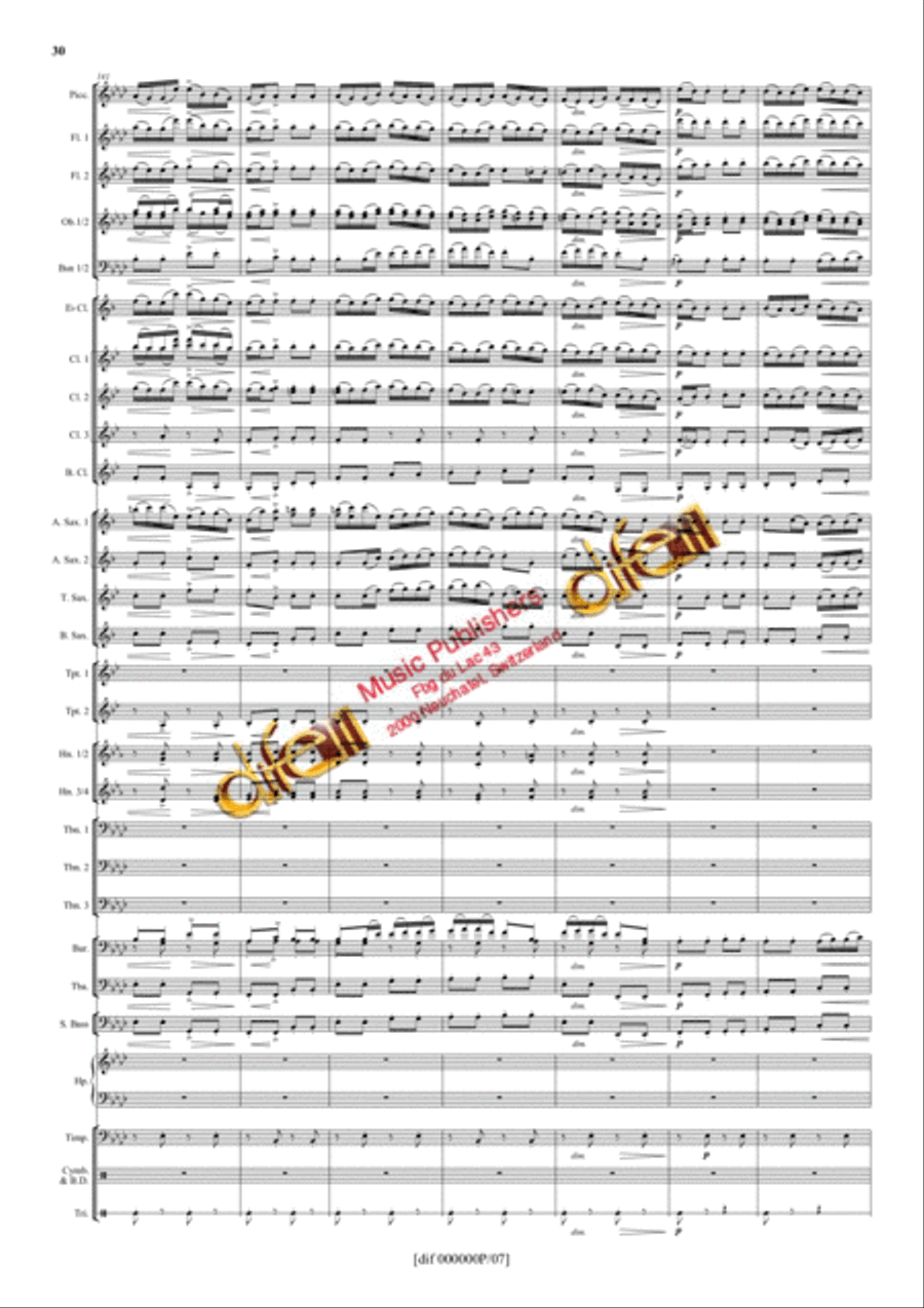 La Moldau Concert Band scores gallery preview page 29