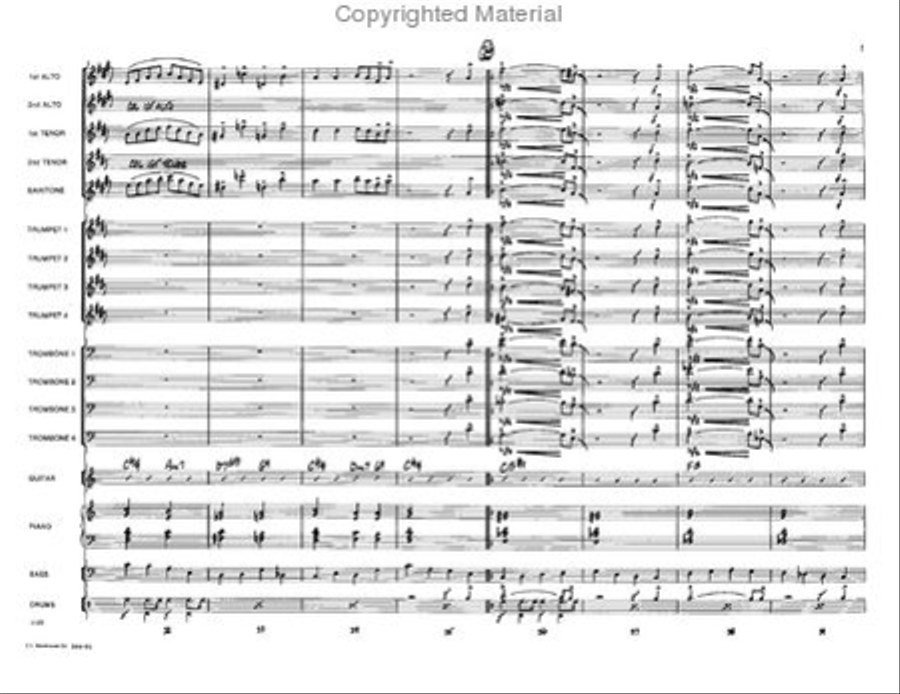 One For Woody Jazz Ensemble scores gallery preview page 6