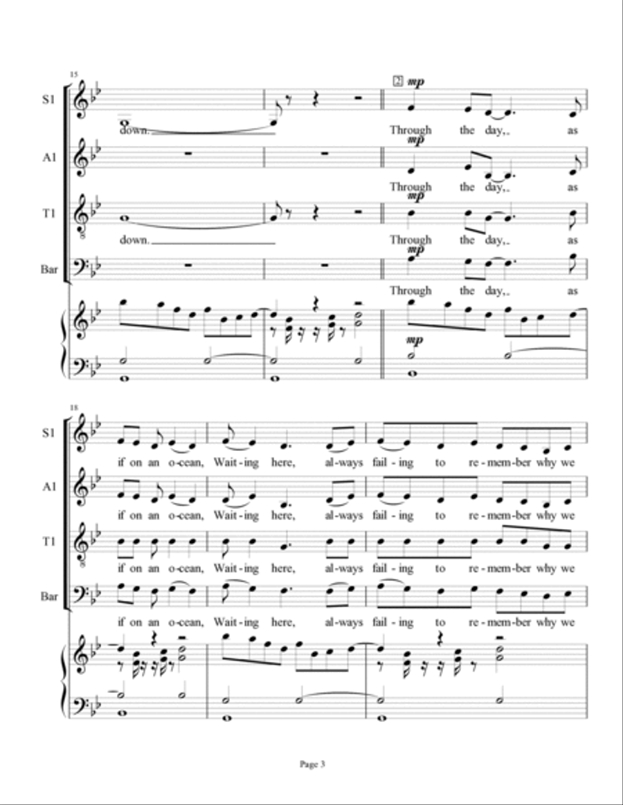 By This River 4-Part scores gallery preview page 3