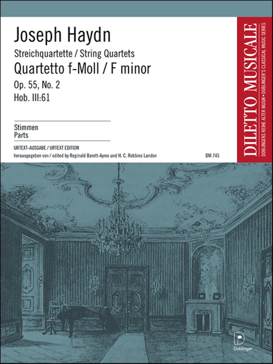 Streichquartett f-moll op. 55 / 2 String Quartet scores gallery preview page 1