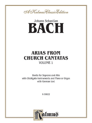Book cover for Arias from Church Cantatas (Soprano and Alto) (3 Duets), Volume 1