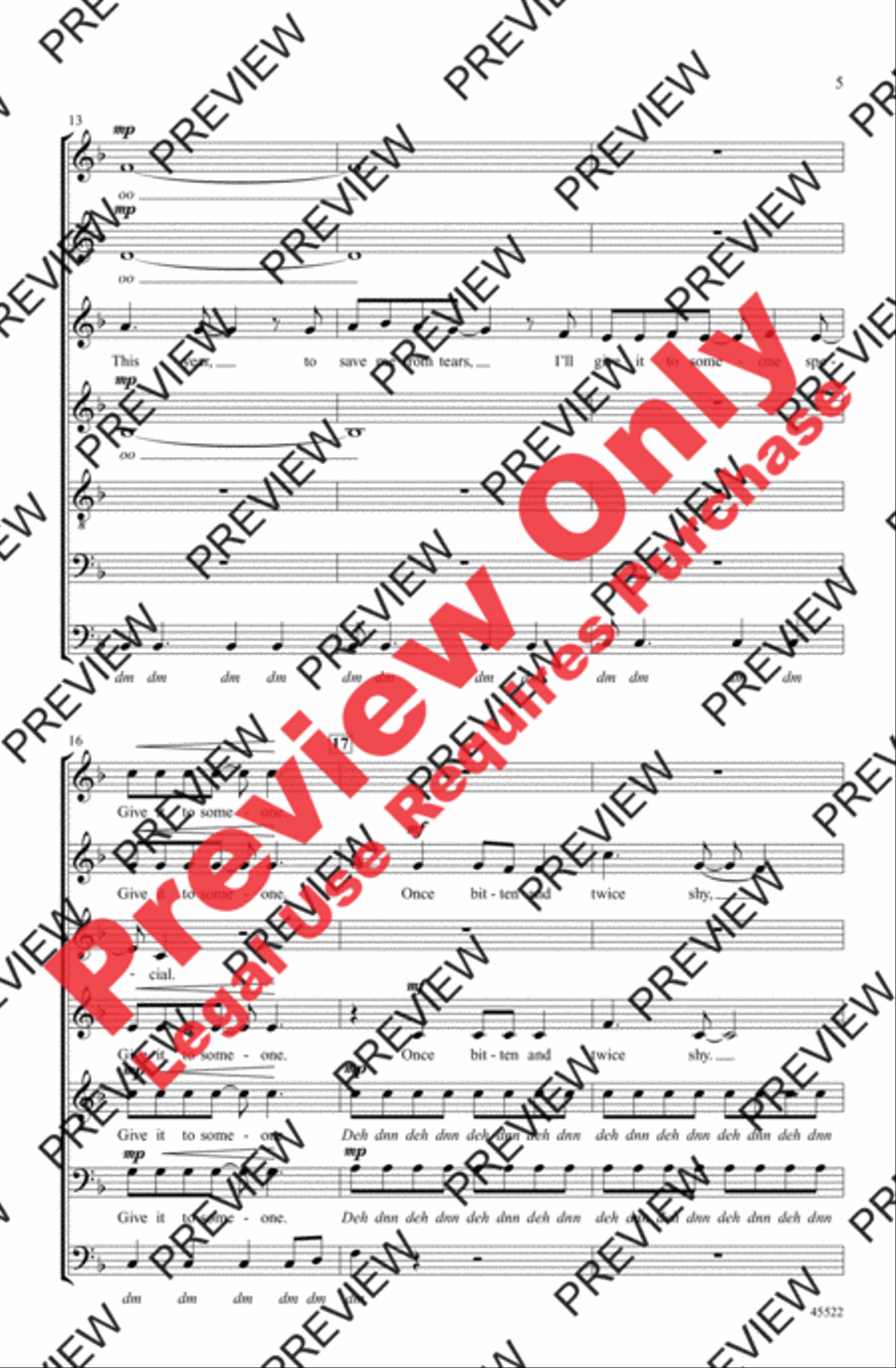 Last Christmas 4-Part scores gallery preview page 19