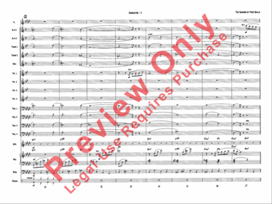 The Shadow of Your Smile (from The Sandpiper) Jazz Ensemble scores gallery preview page 4