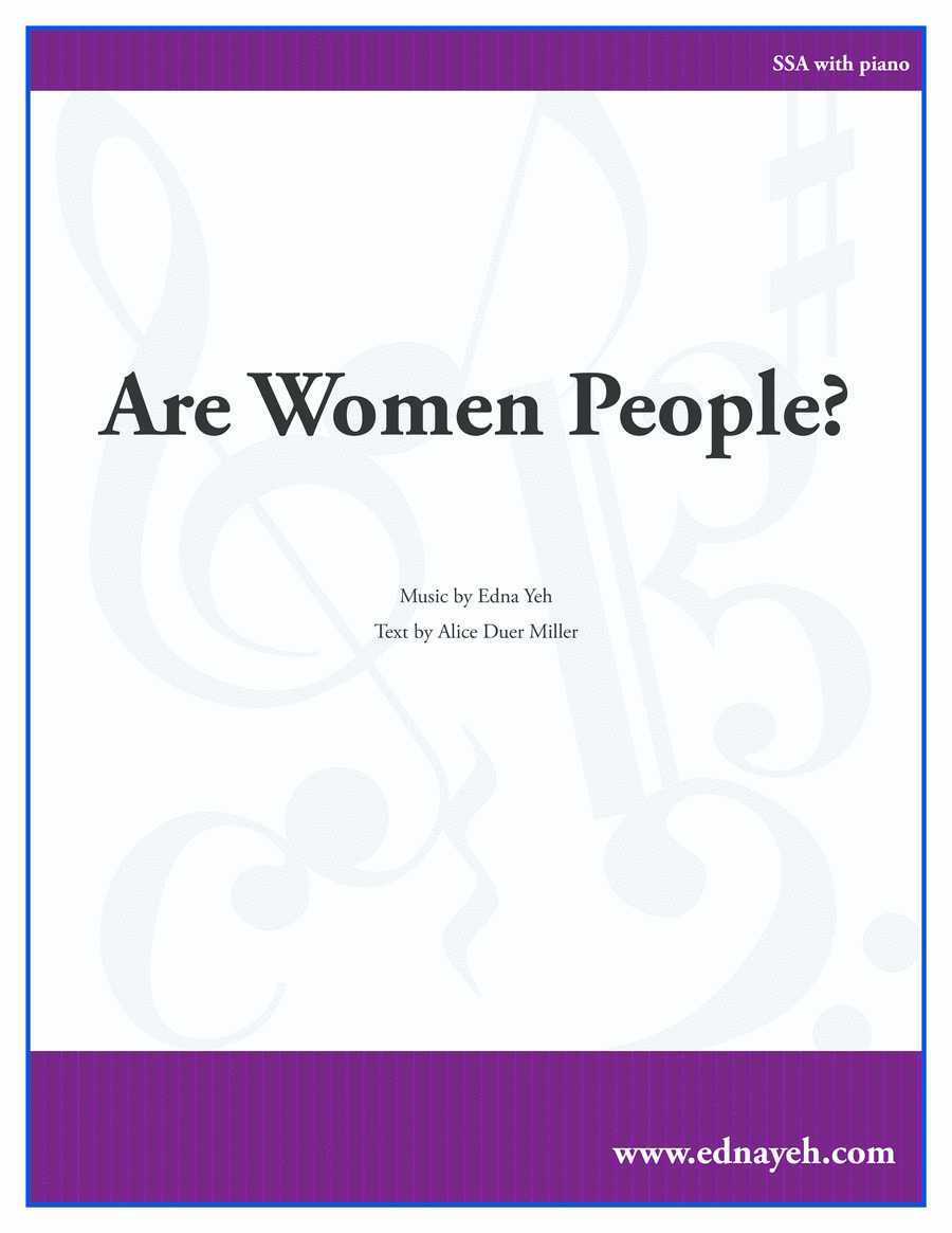 Are Women People? Are Women People? SSA scores gallery preview page 1