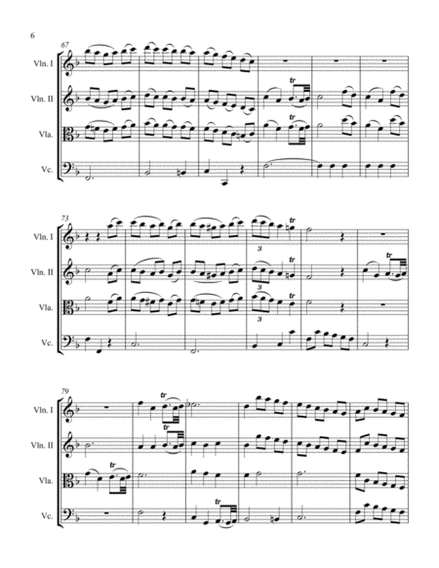 Quartet in F Major Movement 2 image number null