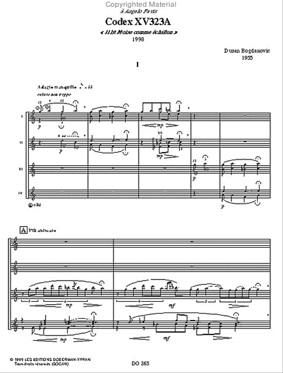 Codex XV323A Guitar Ensemble scores gallery preview page 2