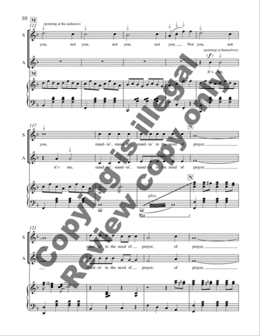 Voices in Song: 3. Standin' in the Need of Prayer SA scores gallery preview page 6