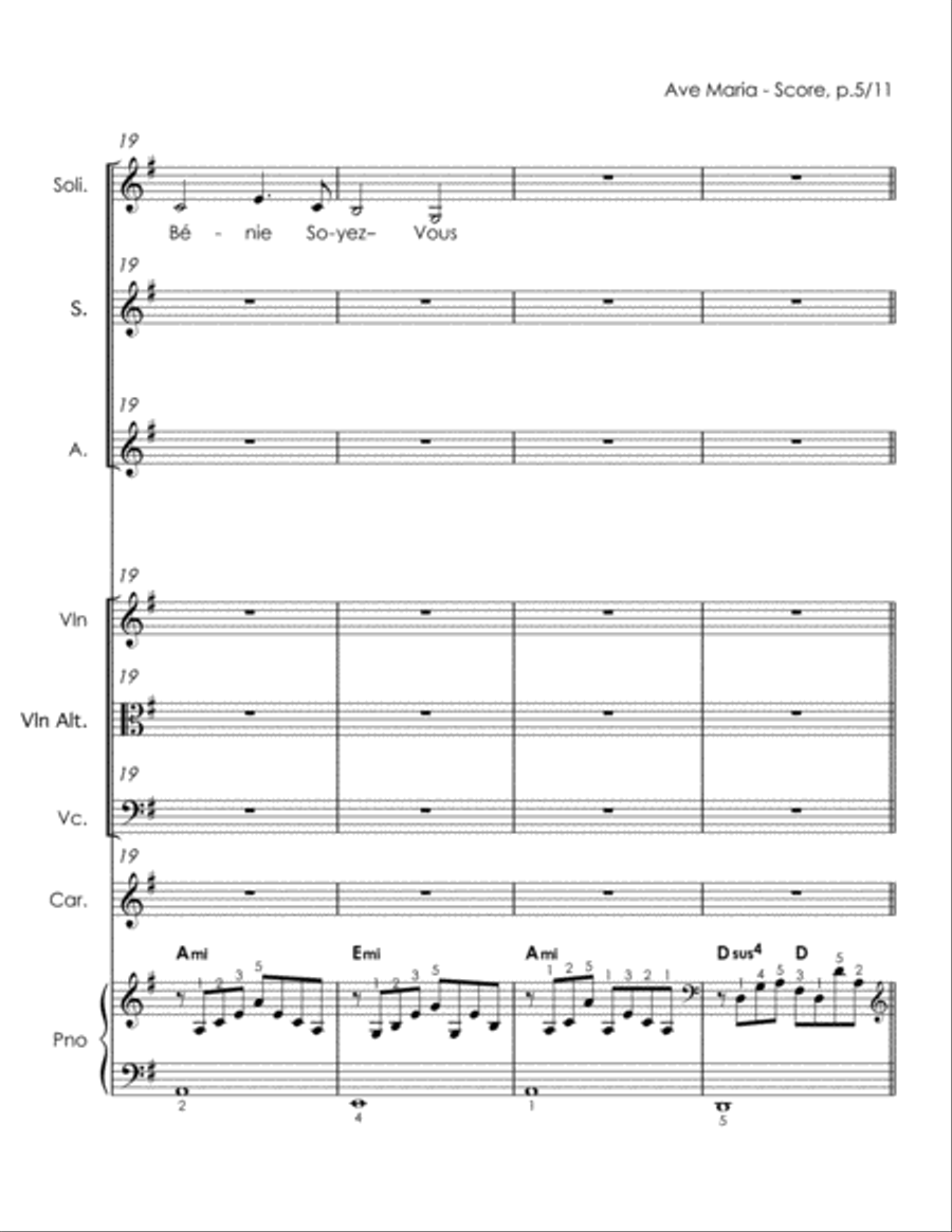 AVE MARIA - score SAT scores gallery preview page 6