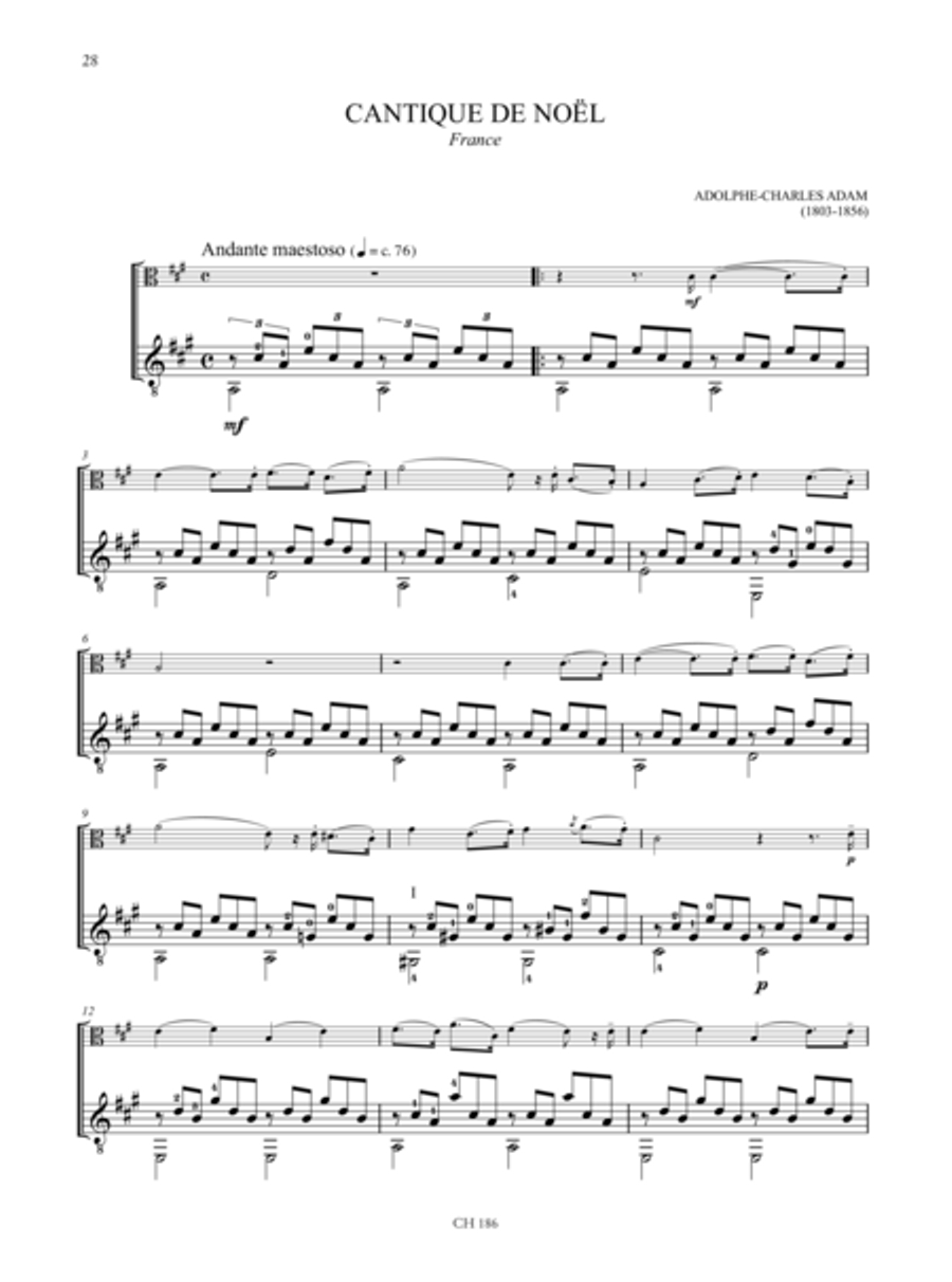 Christmas Carols. 20 Easy Arrangements for Viola and Guitar Viola scores gallery preview page 5